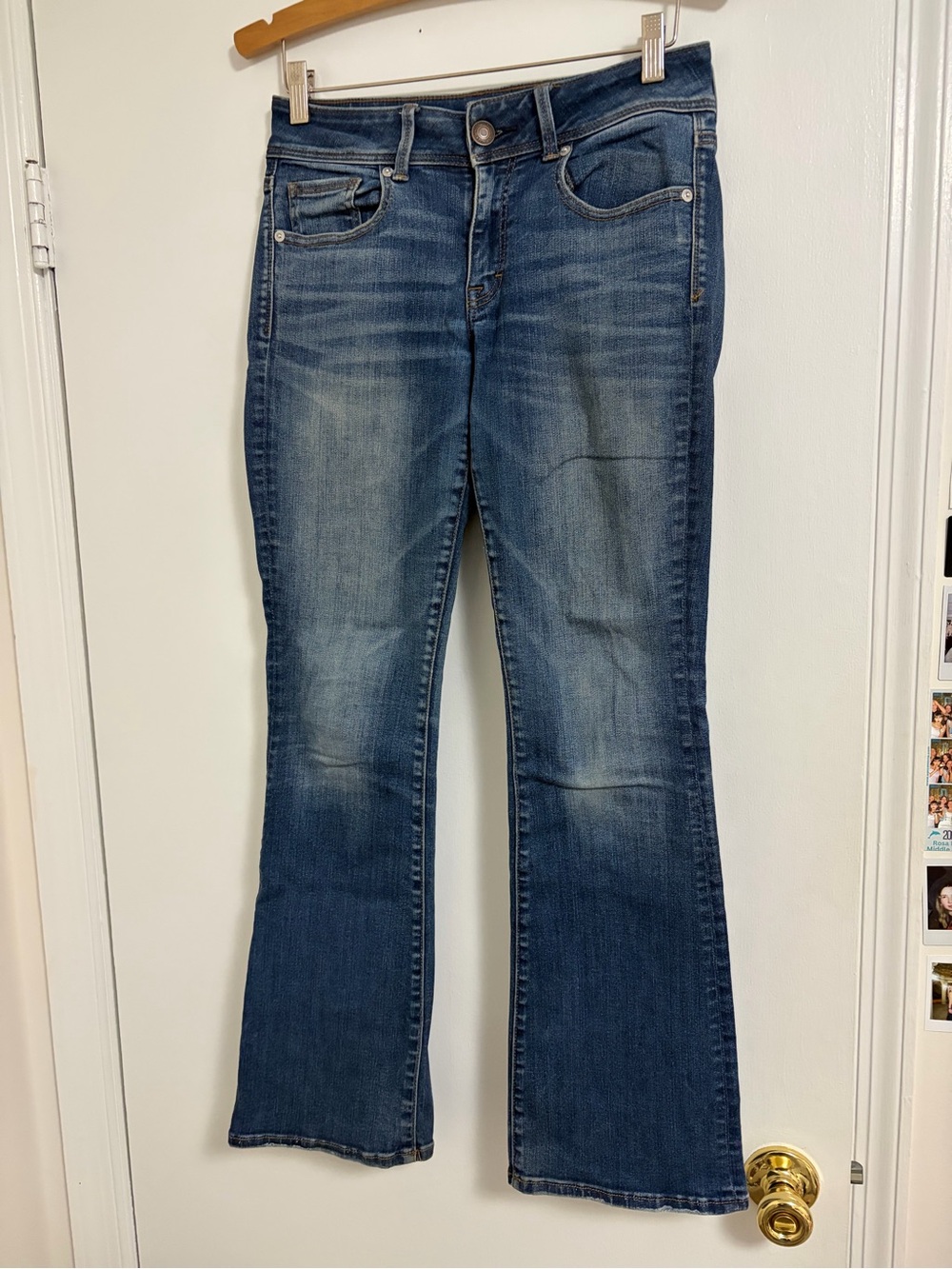 American Eagle Outfitters Women's Medium Blue Flare Jeans